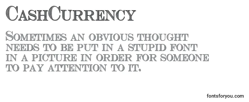 CashCurrency Font