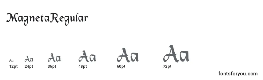 MagnetaRegular Font Sizes