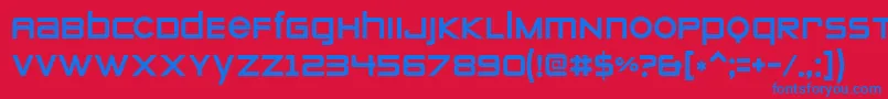 Zeroes ffy Font – Blue Fonts on Red Background