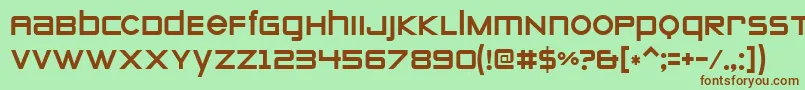 Шрифт Zeroes ffy – коричневые шрифты на зелёном фоне