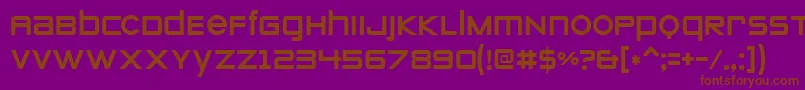 Zeroes ffy Font – Brown Fonts on Purple Background