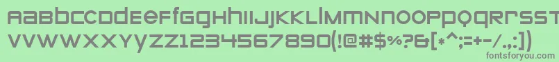 Zeroes ffy Font – Gray Fonts on Green Background