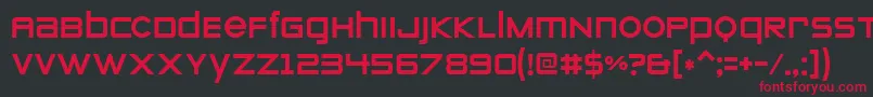 Zeroes ffy Font – Red Fonts on Black Background