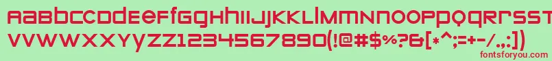 Zeroes ffy Font – Red Fonts on Green Background