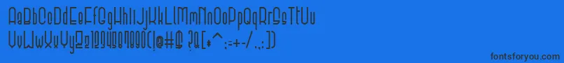 ElevantBold-Schriftart – Schwarze Schriften auf blauem Hintergrund