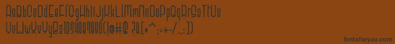 ElevantBold Font – Black Fonts on Brown Background