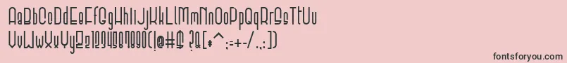 ElevantBold Font – Black Fonts on Pink Background