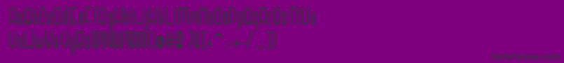 ElevantBold-Schriftart – Schwarze Schriften auf violettem Hintergrund