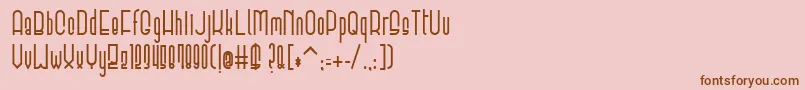 ElevantBold-Schriftart – Braune Schriften auf rosa Hintergrund