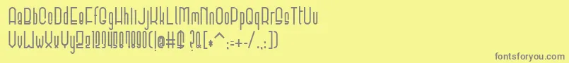 ElevantBold-Schriftart – Graue Schriften auf gelbem Hintergrund