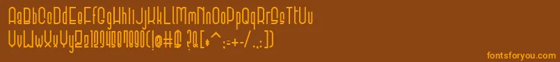 More about ElevantBold Font ElevantBold Font – Orange Fonts on Brown Background