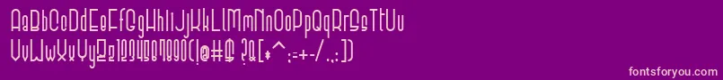 ElevantBold Font – Pink Fonts on Purple Background