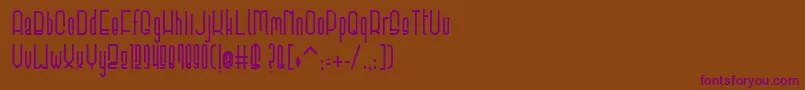 ElevantBold-Schriftart – Violette Schriften auf braunem Hintergrund