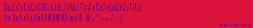 ElevantBold Font – Purple Fonts on Red Background