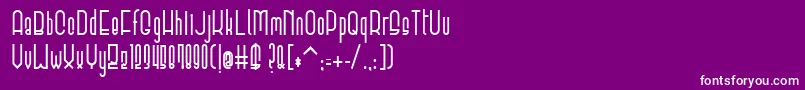 ElevantBold-Schriftart – Weiße Schriften auf violettem Hintergrund