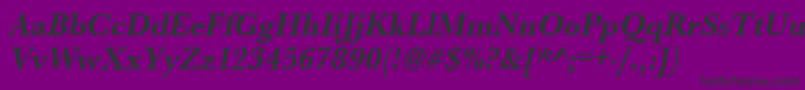 UrwbaskertnarBoldOblique Font – Black Fonts on Purple Background