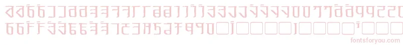 ExoditeDistressed Font – Pink Fonts on White Background