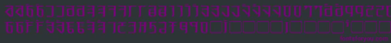 ExoditeDistressed Font – Purple Fonts on Black Background