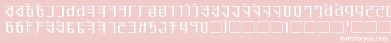 ExoditeDistressed Font – White Fonts on Pink Background