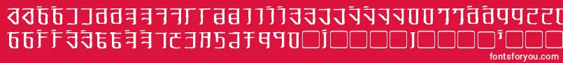 ExoditeDistressed Font – White Fonts on Red Background