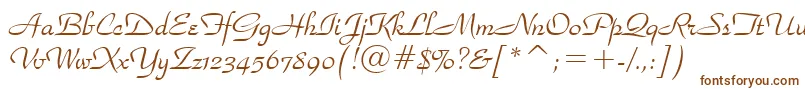 ParkAvenueBt Font – Brown Fonts on White Background