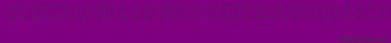 Czcionka Info6 – czarne czcionki na fioletowym tle