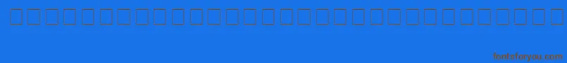 Info6 Font – Brown Fonts on Blue Background