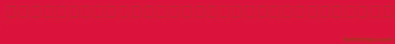 Info6 Font – Brown Fonts on Red Background