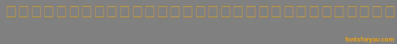 Info6 Font – Orange Fonts on Gray Background