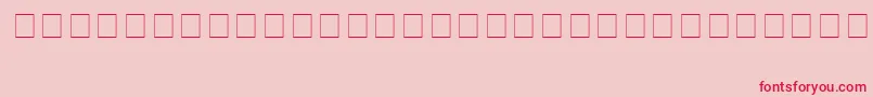 Fonte Info6 – fontes vermelhas em um fundo rosa