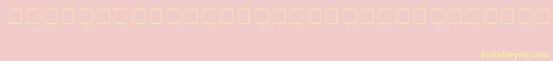 Info6-Schriftart – Gelbe Schriften auf rosa Hintergrund