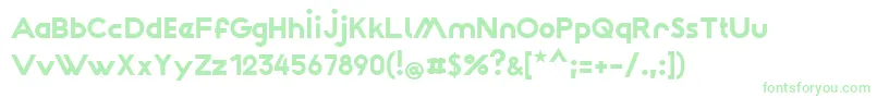 Wattauchimma Font – Green Fonts on White Background