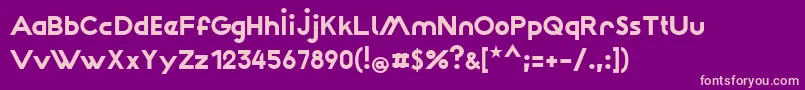 Wattauchimma Font – Pink Fonts on Purple Background