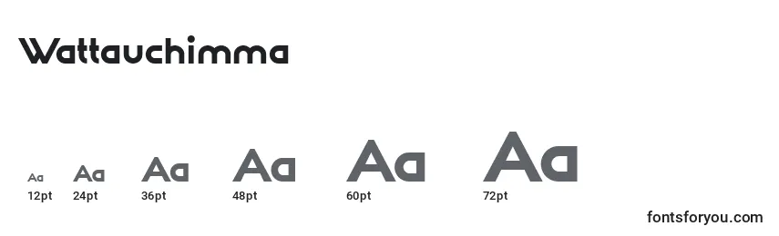 Wattauchimma Font Sizes