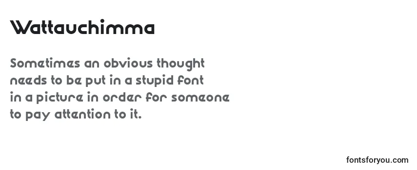 Review of the Wattauchimma Font