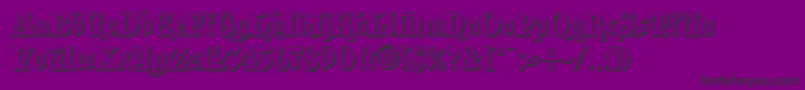 Blaccs Font – Black Fonts on Purple Background