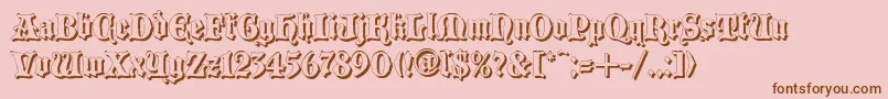 Blaccs Font – Brown Fonts on Pink Background