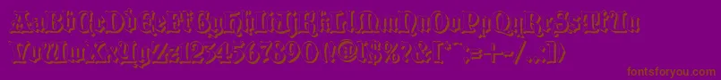 Blaccs Font – Brown Fonts on Purple Background