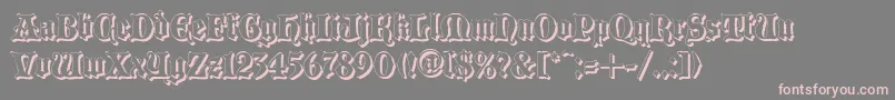 Blaccs Font – Pink Fonts on Gray Background