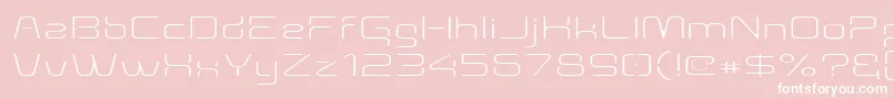 Aunchantedthinexpanded Font – White Fonts on Pink Background