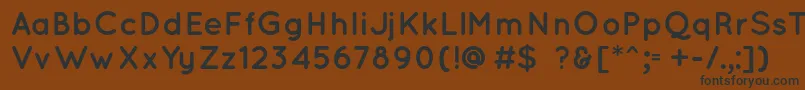 QuicksandBold Font – Black Fonts on Brown Background