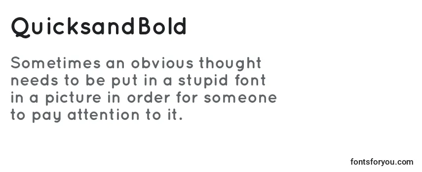 QuicksandBold-fontti