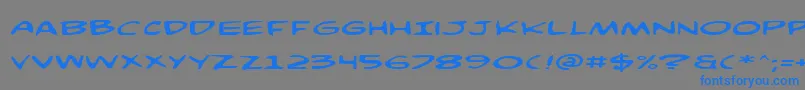 fuente ComicBookCommandoExp – Fuentes Azules Sobre Fondo Gris