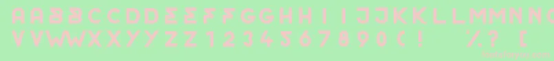 OrderRegular Font – Pink Fonts on Green Background