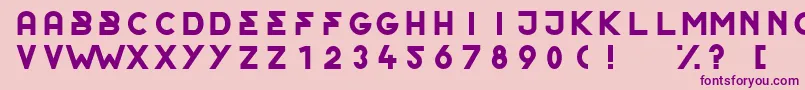 OrderRegular Font – Purple Fonts on Pink Background