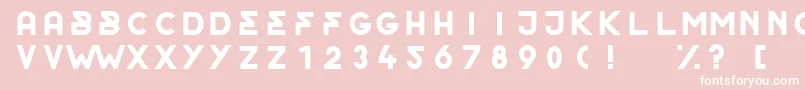 OrderRegular Font – White Fonts on Pink Background