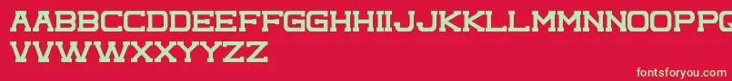 ComplexPromo Font – Green Fonts on Red Background