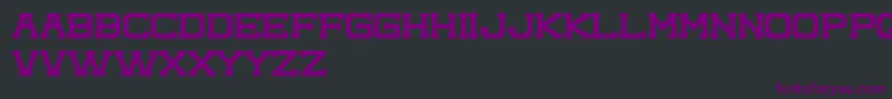 Шрифт ComplexPromo – фиолетовые шрифты на чёрном фоне