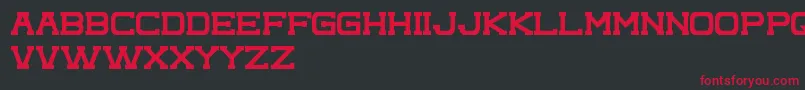 ComplexPromo Font – Red Fonts on Black Background