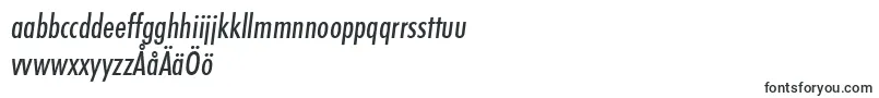 StFunctionCondensedItalic-Schriftart – schwedische Schriften
